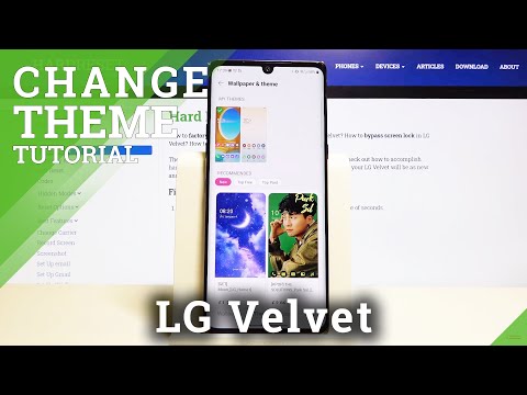 How to Change Device Theme in LG Velvet – Customize Display