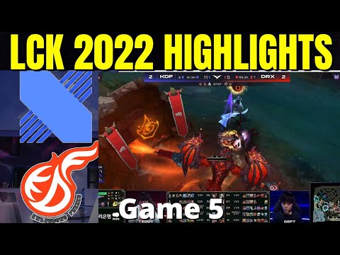 DRX vs KDF HIGHLIGHTS GAME 5 Quarterfinals LCK Spring Playoffs 2022 DRX vs Kwangdong Freecs