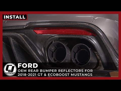 2018-2023 Mustang Install | Ford OEM Rear Bumper Reflector