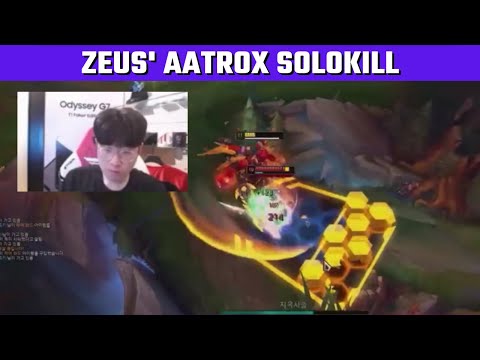 Zeus's Aatrox solokill | T1 Stream Moments