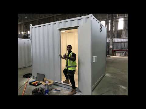 10ft Shipping Container Modification