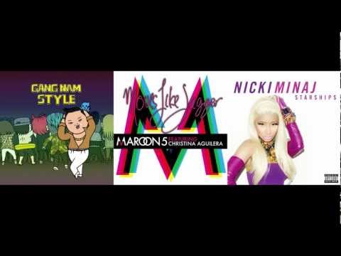 PSY vs Maroon 5 ft Christina Aguliera vs Nicki Minaj   Moves Like Gangnam Starships