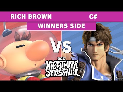 2GG NoS - Rich Brown (Olimar) VS C# (Richter) - Smash Ultimate - Pools