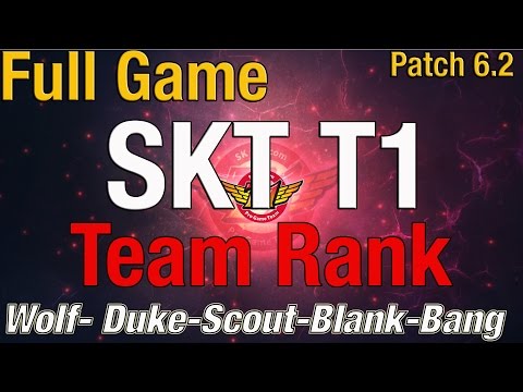 [SKT T1 TEAM RANK] Duke, Blank, Scout, Bang, Wolf Full Game #2
