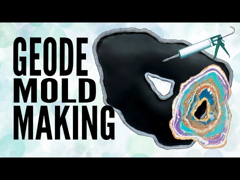 How to Make A Silicone Mold Easy DIY Geode For Epoxy Resin - Super Cheap!