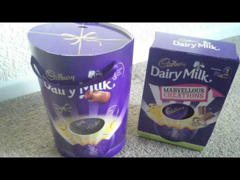 Cadbury dairy milk chocolate easter eggs unboxing