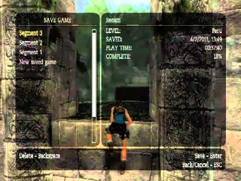 Tomb Raider Anniversary - The Lost Valley - Practice Speedrun