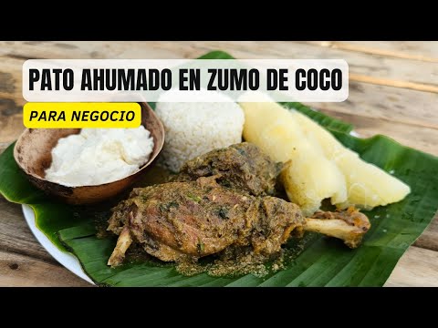 PATO AHUMADO EN ZUMO DE COCO -  COMO HACER PATO AHUMADO  - RECETA DE PATO AHUMADO EN ZUMO DE COCO