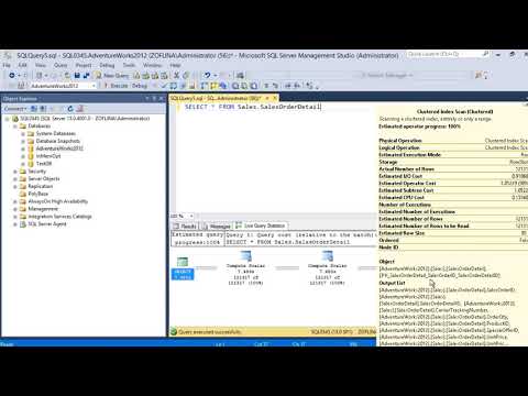 Performance Tuning   Live Query statistics