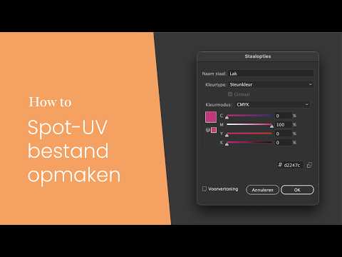 Spot-UV bestand opmaken
