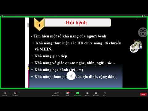 Buổi 2: Fase 1: Thăm khám, lượng giá, PHCN người khuyết tật