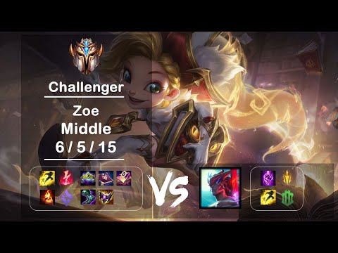 Middle Zoe vs Yone KR Challenger Patch 12.19