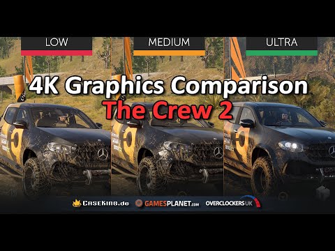 The Crew 2: Ultra vs. Medium vs. Low Graphics Comparison | PC | 4K UHD