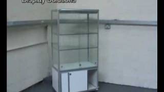 Display Large Glass Showcase with Cabinet
