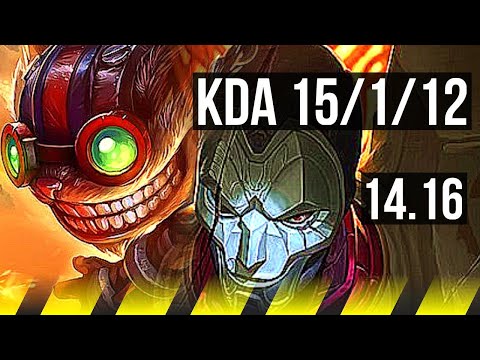 ZIGGS & Pyke vs JHIN & Senna (ADC) | 15/1/12, Legendary | EUW Grandmaster | 14.16
