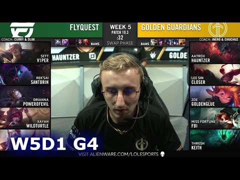 FlyQuest vs Golden Guardians | Week 5 Day 1 S10 LCS Spring 2020 | FLY vs GG W5D1