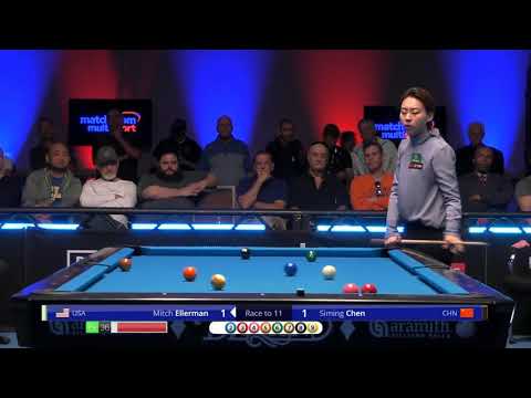 Mitch Ellerman vs Siming Chen | 2019 US Open Pool Championship | Round Two