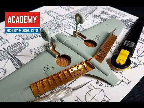 Curtiss P-40N Kittyhawk PART 2. Creating rivets, landing flaps, wheel wells and main landing gear