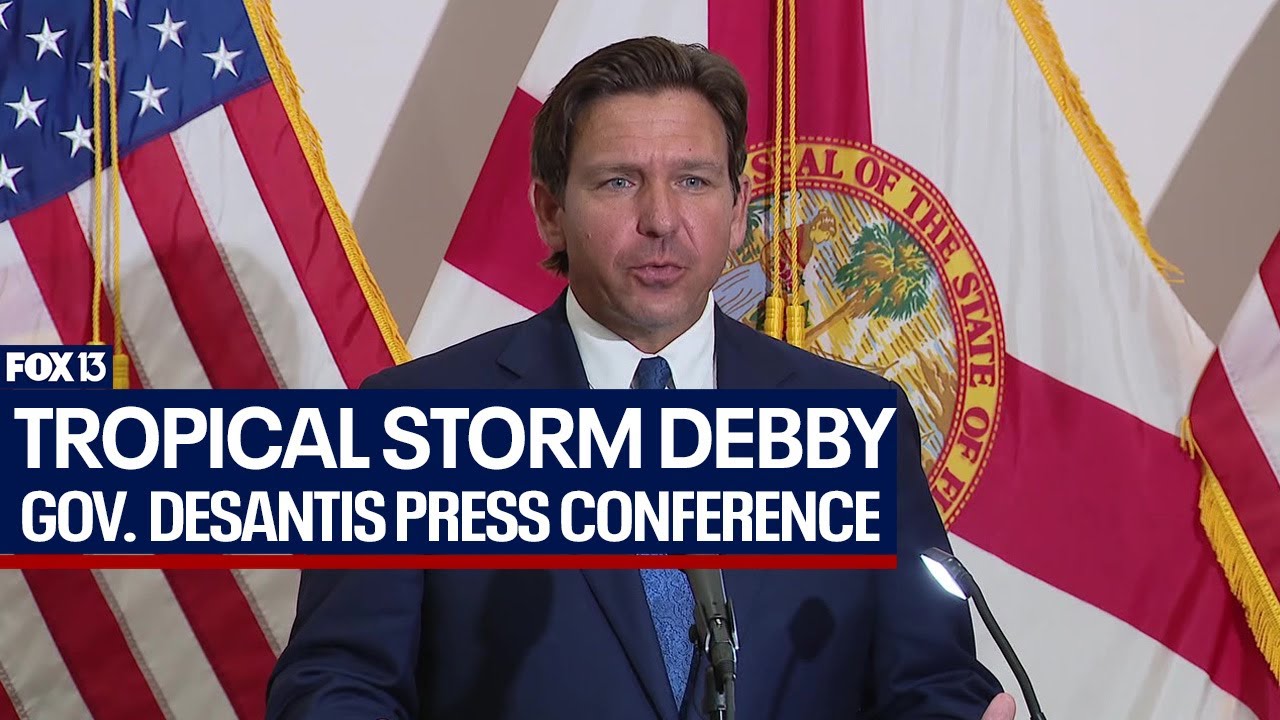 Gov. DeSantis Tropical Storm Debby press conference