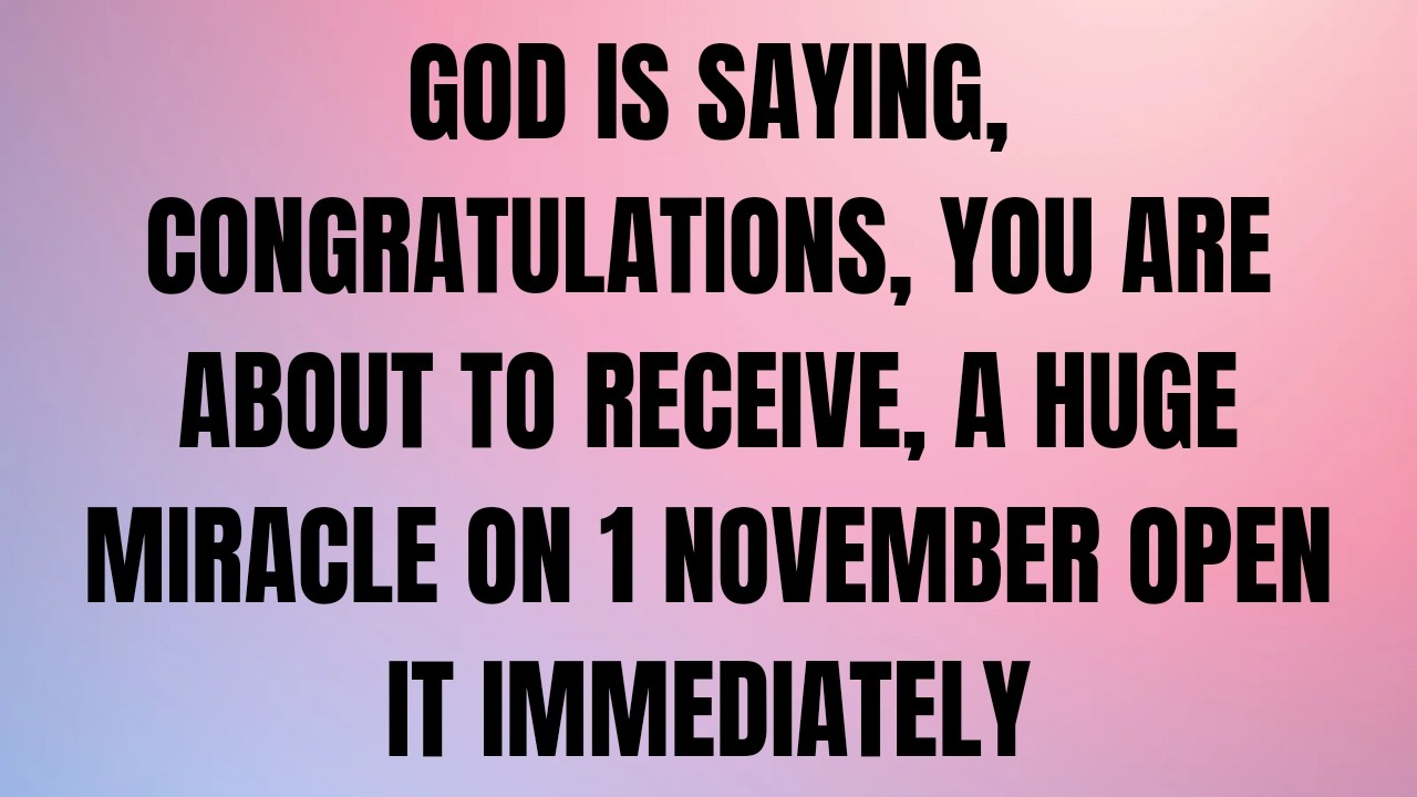 CONGRATULATIONS, THIS IS ABOUT YOUR FINANCIAL PROBLEM, GOD IS SAYING,  #godmessage #jesusmessage