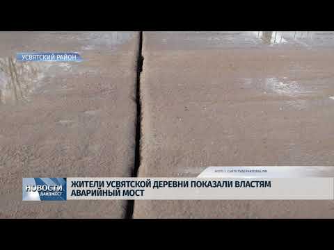 Новости Псков 30.01.2020 / Жители усвятской деревни показали властям аварийный мост