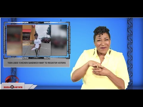 Teen uses ‘chicken sandwich war’ to register voters (ASL - 8.27.19)