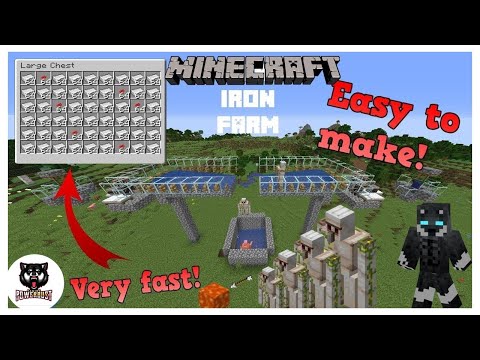 MINECRAFT | EASY IRON farm 1.14.4 -1.16 Tutorial Very FAST!