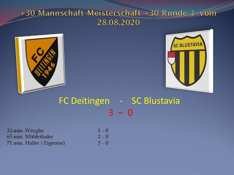 +30 Meisterschaft FC Deitingen - SC Blustavia