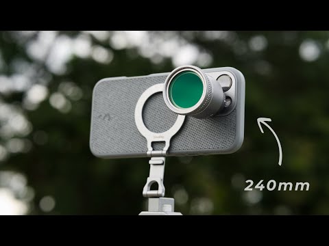 ShiftCam LensUltra 240mm Super Zoom Phone Telephoto Lens – Fluorite Glass Mobile Camera Lens for Wildlife, Observing Birds, Sports & Concert Photography (240mm Telephoto Lens) video review thumbnail