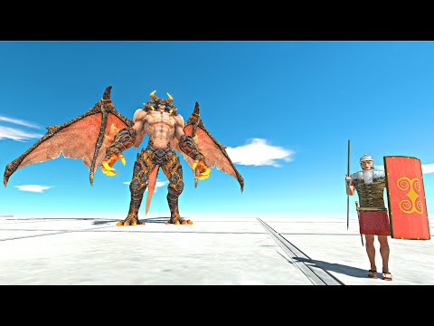 Ancient Human Romanus Destroys Monsters One Hit - Animal Revolt Battle Simulator