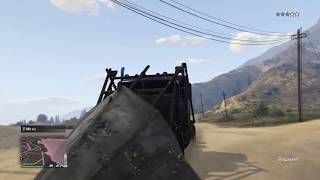 Plowing Thru Traffic in Blaine County - GTA 5 Online (Xbox One)
