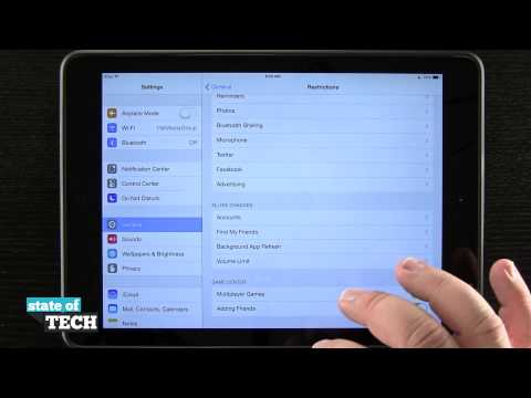iPad Air Quick Tips - Enable Restrictions