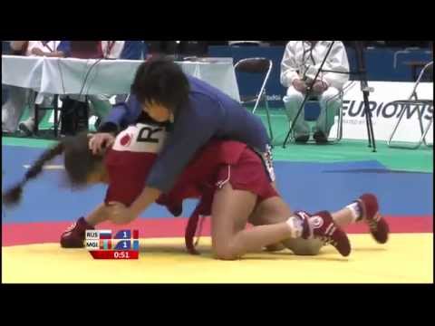 MOLCHANOVA Mariya (RUS) vs MONKHBAT Urantsetseg (MGL) - World Sambo Championship 2014 in Japan