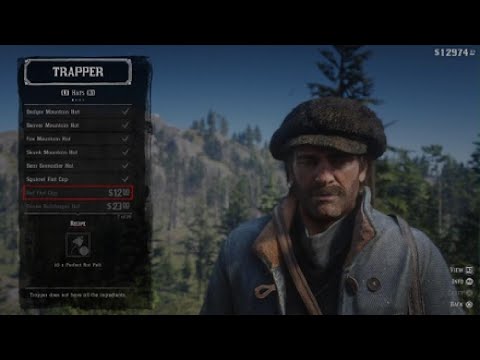 HOW TO GET ALL TRAPPER HATS WITHOUT HUNTING - Red Dead Redemption 2