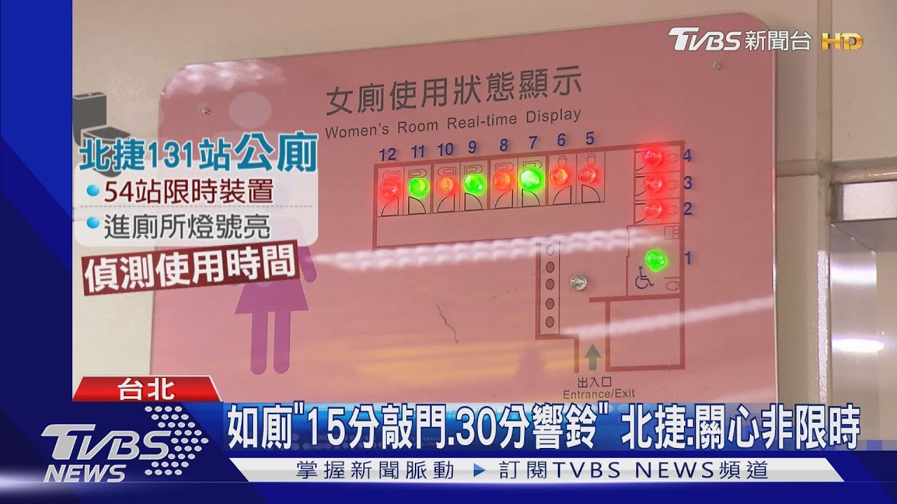 如廁「15分敲門、30分響鈴」　北捷：關心非限時