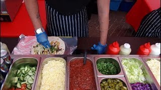 Mexican Street Food: Buying A Massive Vegetarian Wrap from "Cantina El Burrito" in Reading Market.