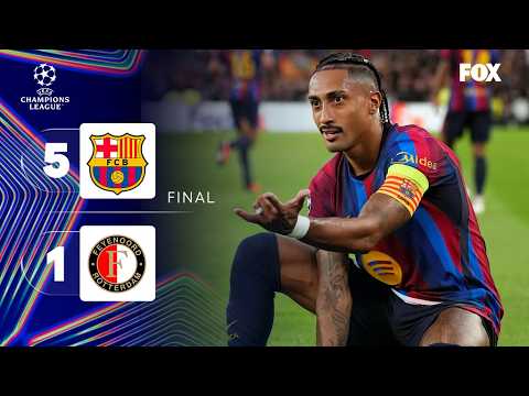 BARCELONA 5-1 FEYENOORD | RESUMEN | JORNADA 1 | CHAMPIONS LEAGUE