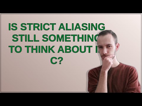 Is strict aliasing still something to think about in C?