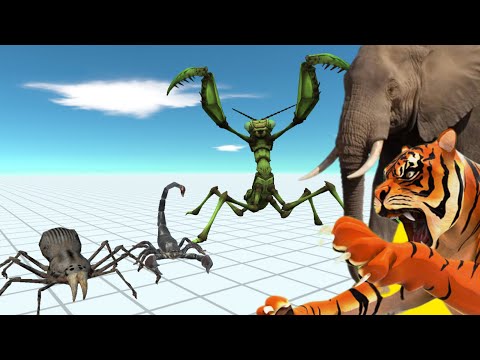 Animal Revolt Battle Simulator Giant Invertebrates VS Modern Mammals