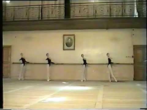 Ronde barre exercise. Graduation exam (8th year) at the Vaganova Ballet Academy.