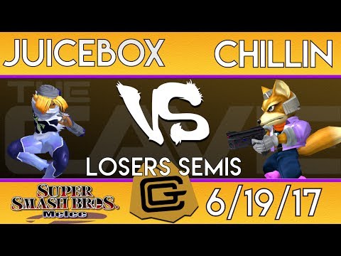TCG Melee - Chillin (Fox) vs Juicebox (Sheik) - Losers Semis - SSBM 6/19/17