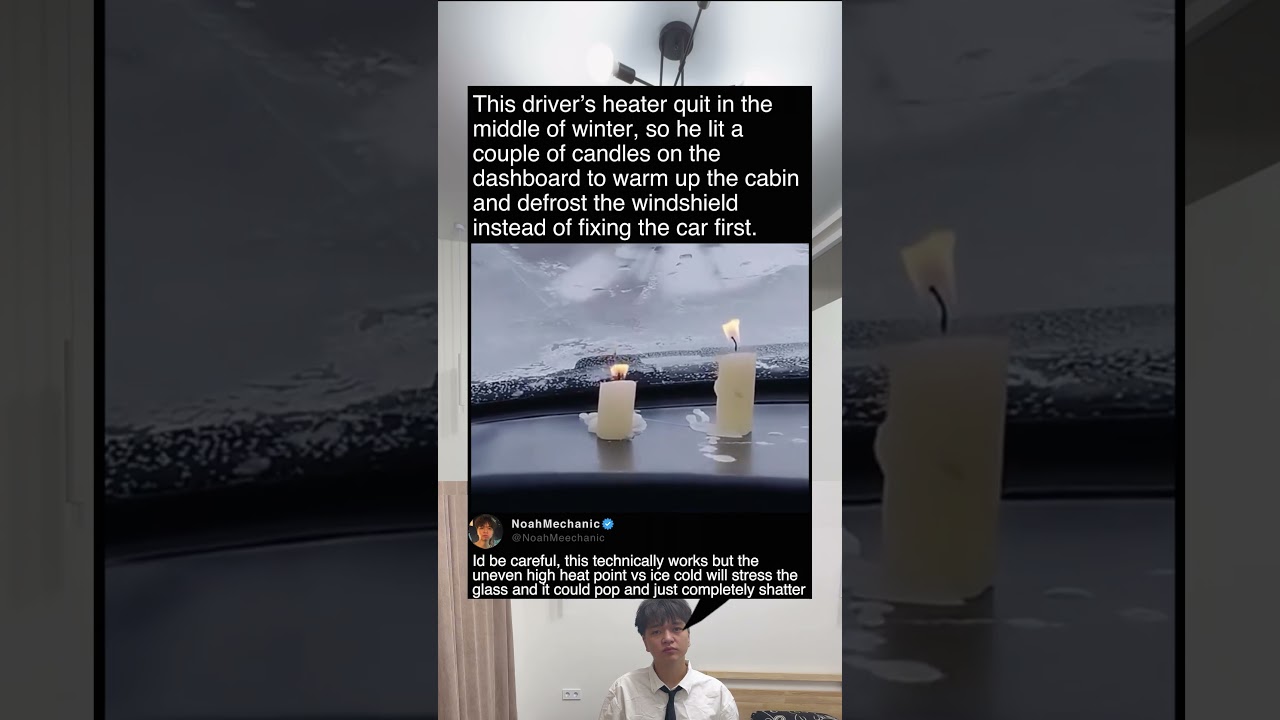 This driver’s heater quit in the middle of winter