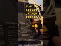 Chamberlain garage opener adjustment up and down