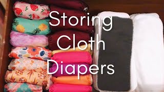 How I Store Cloth Diapers