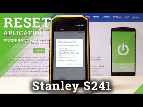 How to Reset App Preferences on Stanley S241 - Restore Original App Settings