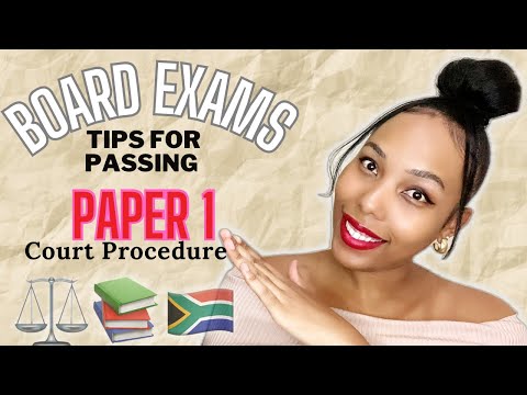 Paper 1 Court Procedure TIPS | Attorneys Admission Exams 🇿🇦⚖️