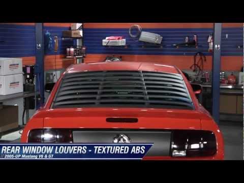 Mustang Rear Window Louvers - Textured ABS (05-12 All) Review