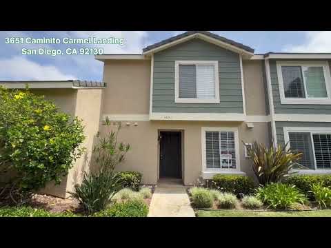 ***Move-in Special 1/2 off 1st months Rent!!!***Carmel Valley Condo with garage property video