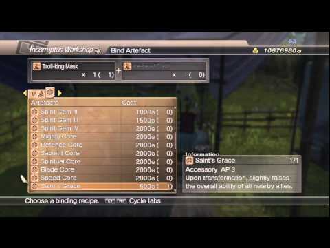 WKC 2 Full Knight Accessory List White Knight Chronicles II HD