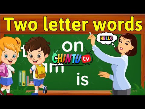 CHINTU TV : Two letter Words For Kids To Learn !